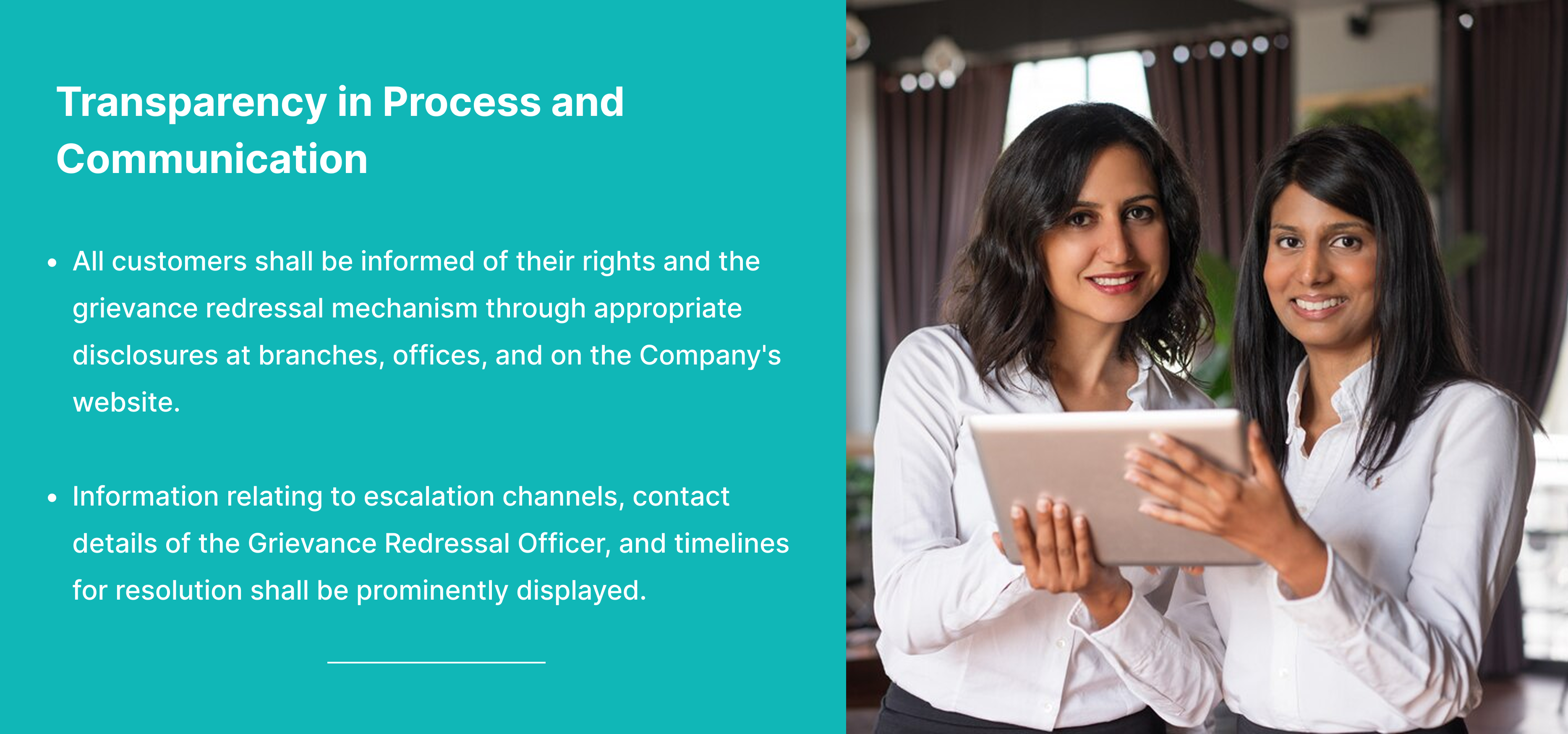Transparency in Process and Communication