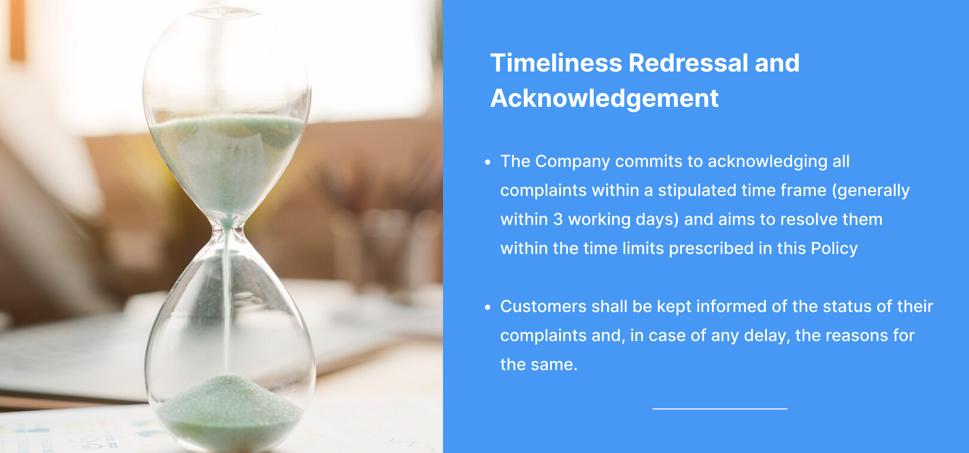 Timeliness Redressal and Accessibility Across Channels